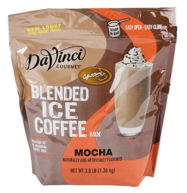 Davinci Jet Blended Mocha Ice Coffee Case of 4 x 3lb bags