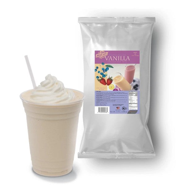 Mocafe Non-Dairy Madagascar Vanilla Smoothie Base - 3lb Bag