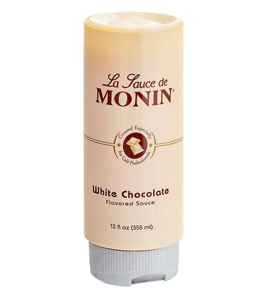 Monin White Chocolate Flavoring Sauce 12 fl. oz. - 6/Case
